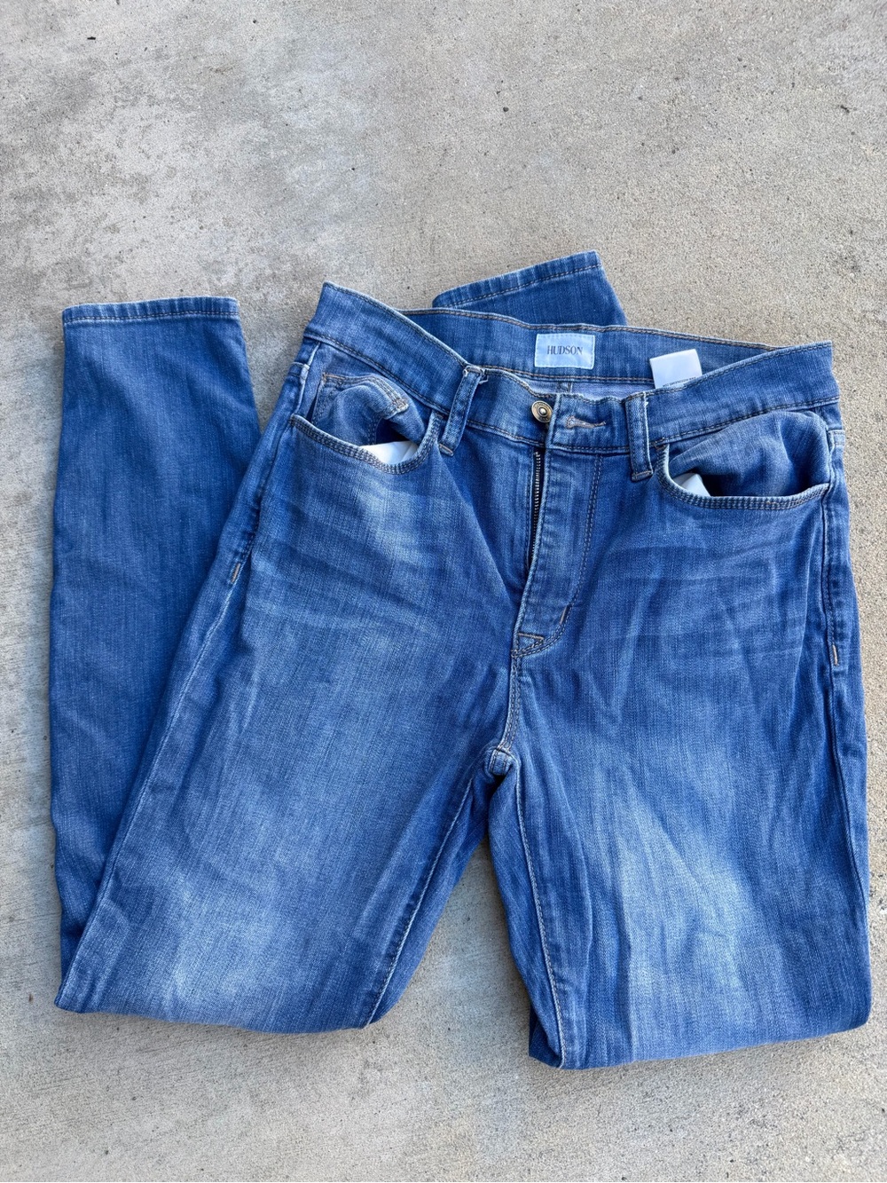 Hudson Blaine High Rise Skinny Blue Jeans Size:27